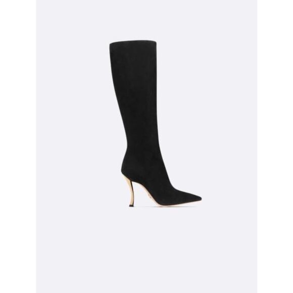 Dior 80mm suede D-Fame Heeled Boot 39/US9